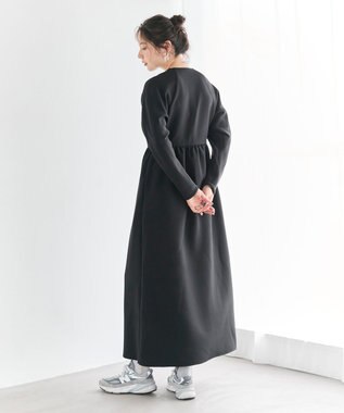 #Newans 【洗濯機可】オールシーンジップドレス ブラック