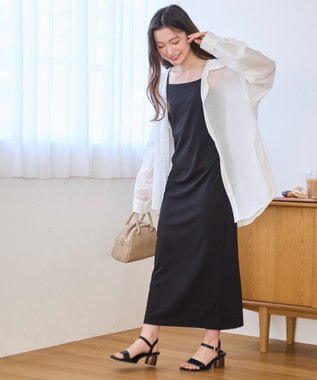 WEGO 【シワになりにくい/手洗い可】シアーBIGシャツ ホワイト