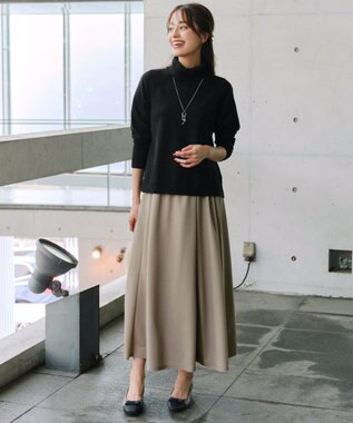 Tiaclasse 【選べる】フレア＆タイトカノコスカート フレア：ベージュ