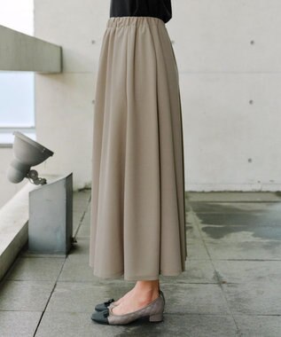 Tiaclasse 【選べる】フレア＆タイトカノコスカート フレア：ベージュ