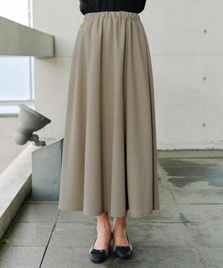 Tiaclasse 【選べる】フレア＆タイトカノコスカート フレア：ベージュ