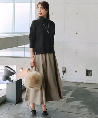 Tiaclasse 【選べる】フレア＆タイトカノコスカート フレア：ベージュ