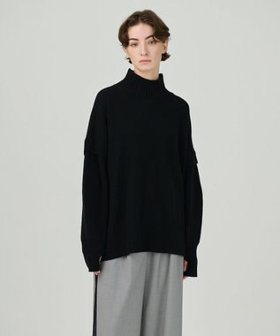 GRACE CONTINENTAL クーマラムニットトップ ブラック