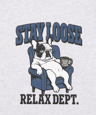 WEGO グラフィックBIG　T（長袖） アッシュグレー