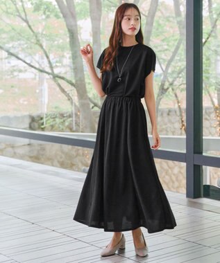 Tiaclasse 【選べる】フレア＆タイトカノコスカート フレア：ブラック