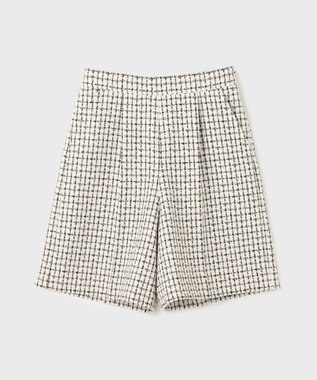 GRACE CONTINENTAL チェックツイードハーフパンツ キナリ