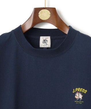 J.PRESS MEN 【AaronChang】【UNISEX】ワンポイント Ｔシャツ ネイビー系