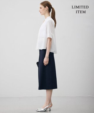 ICB L 【先行予約・WEB限定】レースコンビクロップドシャツ オフホワイト