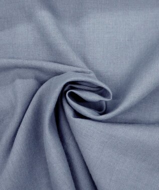 Tiaclasse 【洗える】リネンミックススキッパーシャツワンピース サックス