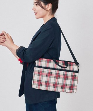 LG BUCKET SHOULDER BAG/アイボリータータン / LeSportsac