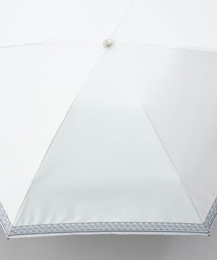 AURORA 【 BLAO（ブラオ）】刺しゅう晴雨兼用傘(折りたたみ傘) ホワイト