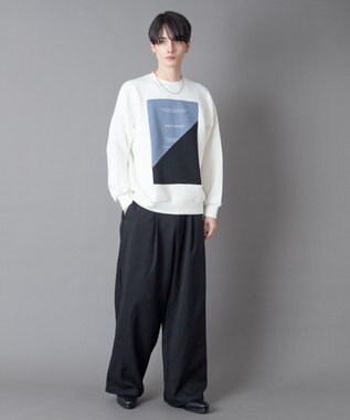 WEGO カラーパネルプルオーバー ホワイト