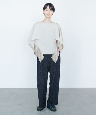 COQ SEA DOT ジャガードサイドラインパンツ ブラック