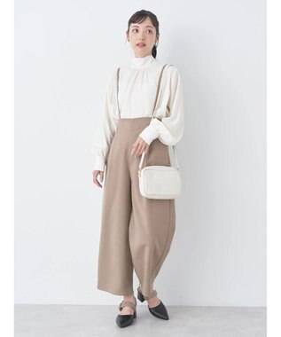 earth music&ecology ビット付きサロペット Mocha