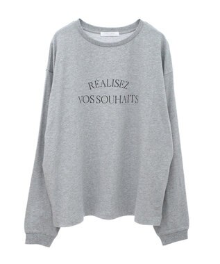 Green Parks シンプルロゴ長袖ロンＴＥＥ Gray Mixture