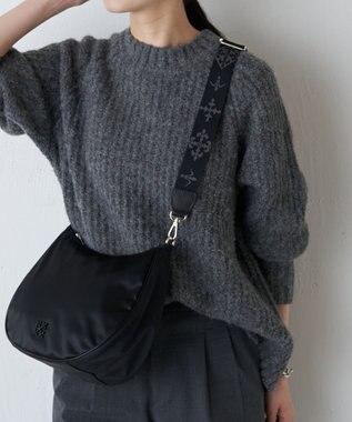 russet アレンジショルダーベルト［Monogram］(CE-1099) Black2（シルバー金具）