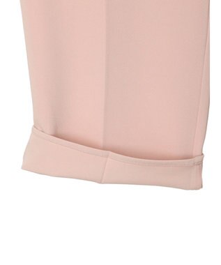 Green Parks イージーウエストセンタープレスストレートパンツ Pink