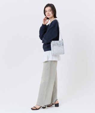 LeSportsac MINI N/S TOTE W/ PEARLS/ミストグレーパール ミストグレーパール