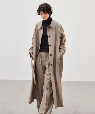 BEIGE， 【洗える・SPUR.JP 掲載】FORD / ハイネックトップス C Gray×Bordeaux