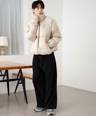 WEGO 【ユニセックス着用ITEM】パデッドブルゾン ライトベージュ