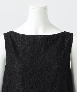 23区 【R(アール)】フラワーコードレース ワンピース ブラック系