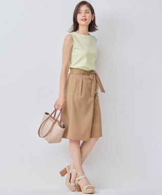 組曲 【WEB限定カラーあり】ニットタンクトップ 【WEB限定】ライム系9