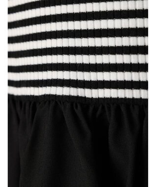 earth music&ecology ショートスリーブドッキングワンピース Border