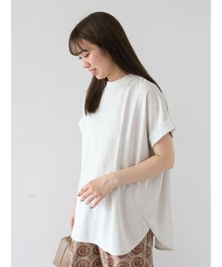 Green Parks 汗染み防止プチハイネックプルオーバー Light Gray Mixture