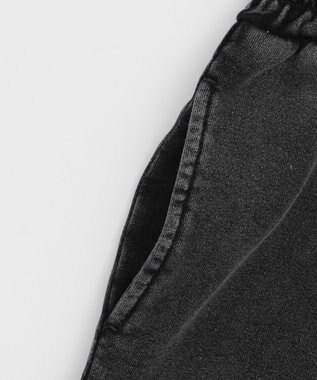 WEGO 【ウエストゴム】スウェットショートパンツ スミクロ