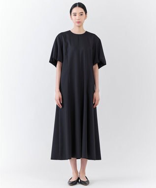 23区 【エステータ】ライトダブルクロス ワンピース ブラック