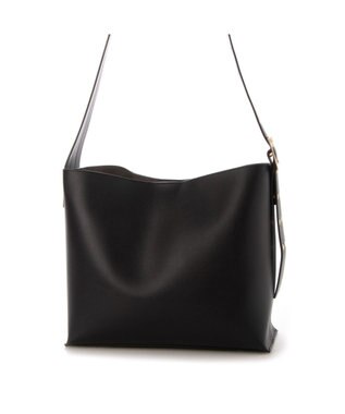 LA BAGAGERIE 【MONICA】ベルトデザインA4トート ブラック