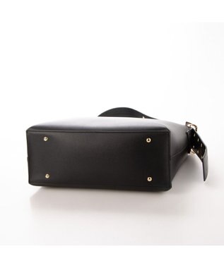 LA BAGAGERIE 【MONICA】ベルトデザインA4トート ブラック