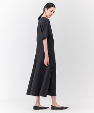 23区 【エステータ】ライトダブルクロス ワンピース ブラック