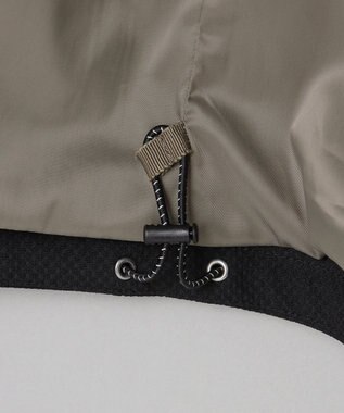 GOTAIRIKU 仕事で着られる【シワになりにくい/洗える/ストレッチ/吸水速乾】バブルテック フーデッドブルゾン ブラック系