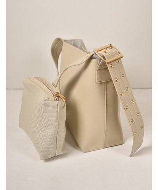 LA BAGAGERIE 【MONICA】ベルトデザインA4トート アイボリー