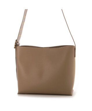 LA BAGAGERIE 【MONICA】ベルトデザインA4トート ベージュ