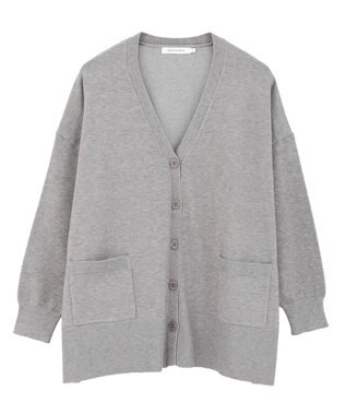 AMERICAN HOLIC 【WEB限定】バイパチVネックルーズカーディガン Gray Mixture