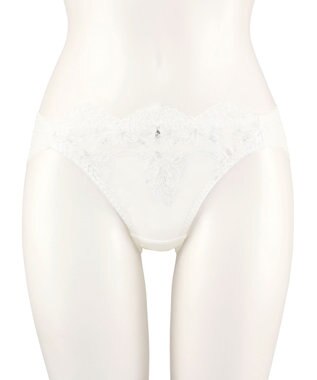 San-ai Resort（三愛水着楽園） エレガントコレクション【2503】バックレースショーツ ホワイト