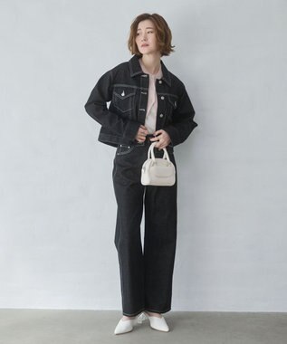 WEGO 【SETUP対応アイテム】デニムジャケット デニムブラック