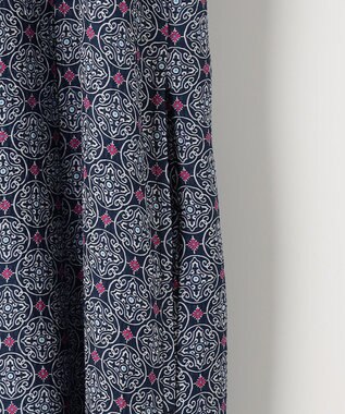 自由区 【洗える・XSサイズあり】アラベスクプリント  ワンピース ブーケンビリア