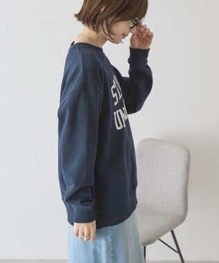 AMERICAN HOLIC カレッジロゴ裏毛スウェット Dark Navy