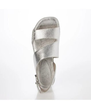 ing <ing>【WEB限定】【サスティナブル】ワイドストラップサンダル シルバー