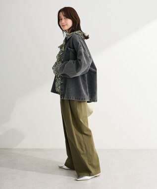 Green Parks デニムシャツブルゾン Black