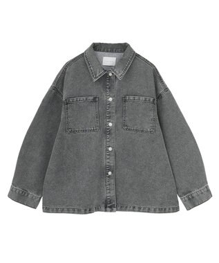 Green Parks デニムシャツブルゾン Black