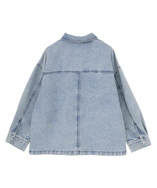 Green Parks デニムシャツブルゾン Light Indigo