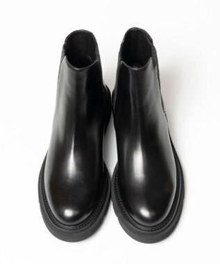 BONTRE 【LucaGrossi/ルカグロッシ】厚底サイドゴアショートブーツ ブラック