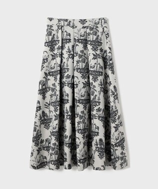 GRACE CONTINENTAL アニマルジャガードスカート キナリ