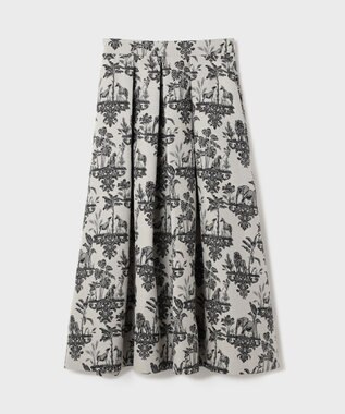 GRACE CONTINENTAL アニマルジャガードスカート キナリ