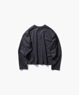 ATON MERINO COLLEGE JERSEY | Vネックプルオーバー CHARCOAL GRAY