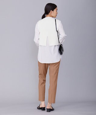 ICB L 【セットアップ対応・洗える】 LooseWeave テーパードパンツ レディッシュブラウン系